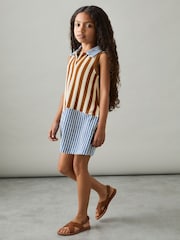 Reiss Multi Felicia 9-13 yrs Towelling Stripe Dress - Image 3 of 4