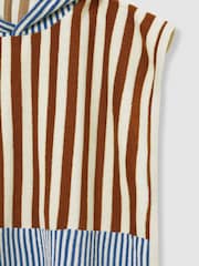 Multicolor - Reiss Ray Towelling Stripe Hooded Cape - Imagen 4 de 4