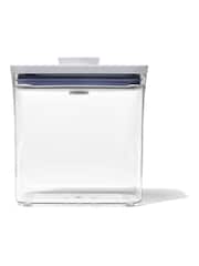 Oxo Silver POP Food Container Rectangle Short 1. Qt - Image 2 of 6