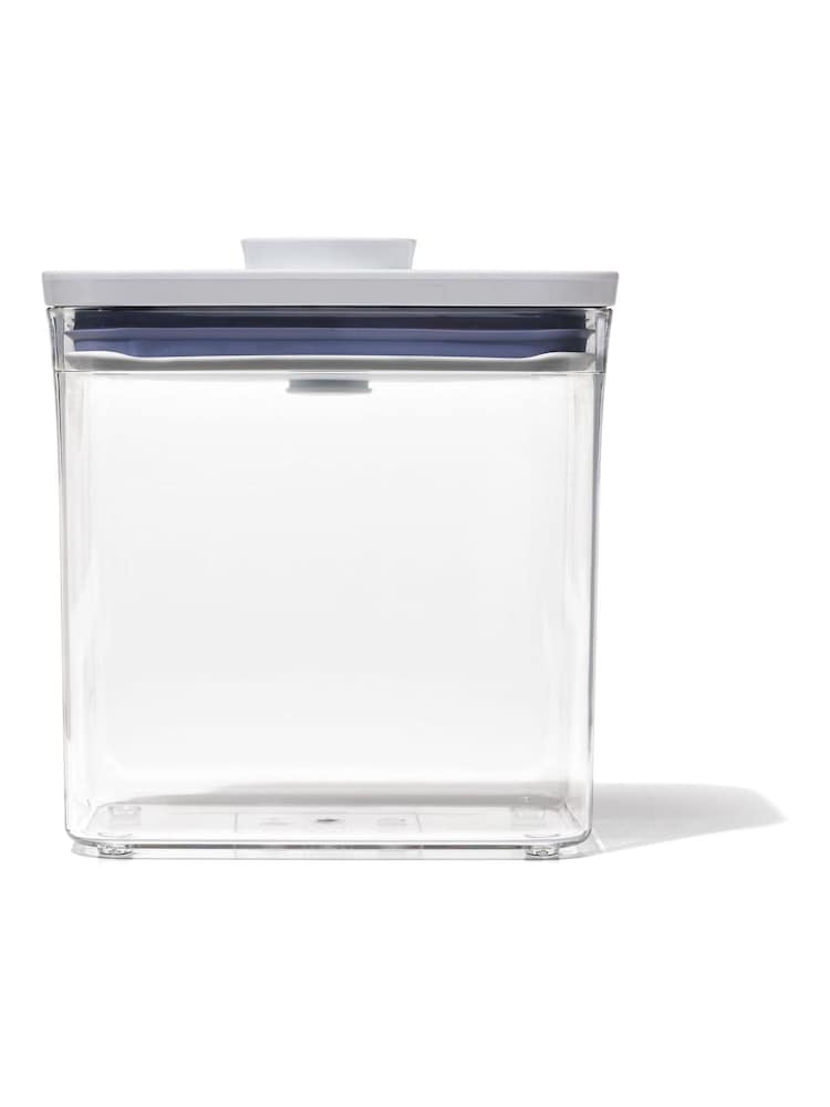 Oxo Silver POP Food Container Rectangle Short 1. Qt - Image 2 of 6