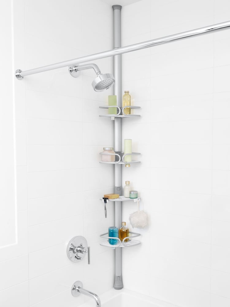 Oxo Silver Quick-Extend Aluminum Pole Caddy - Image 1 of 6