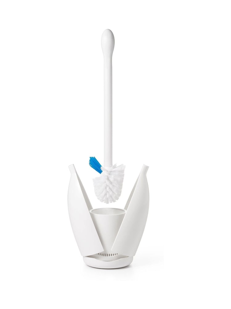 Oxo Silver Good Grips Toilet Brush with Rim Cleaner Cleaner - Image 1 of 6