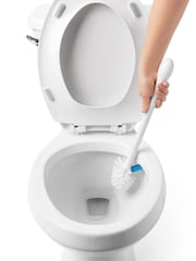 Oxo Silver Good Grips Toilet Brush with Rim Cleaner Cleaner - Image 6 of 6