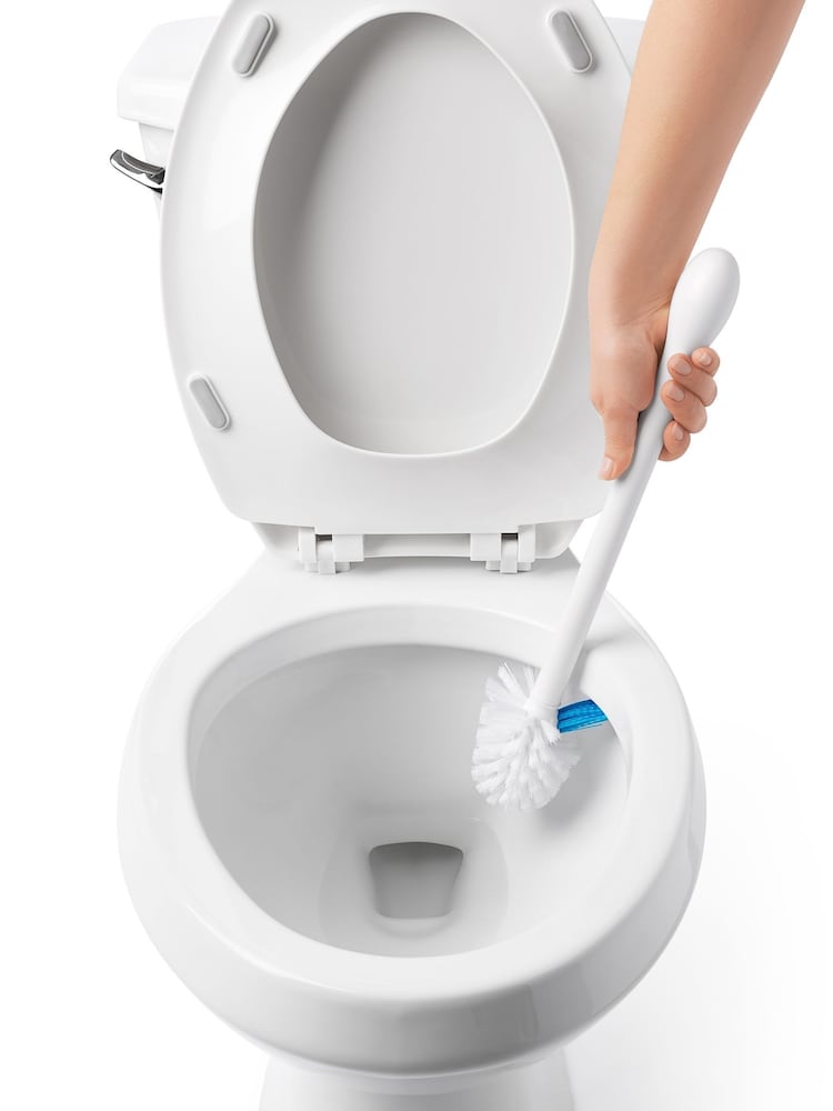 Oxo Silver Good Grips Toilet Brush with Rim Cleaner Cleaner - Image 6 of 6