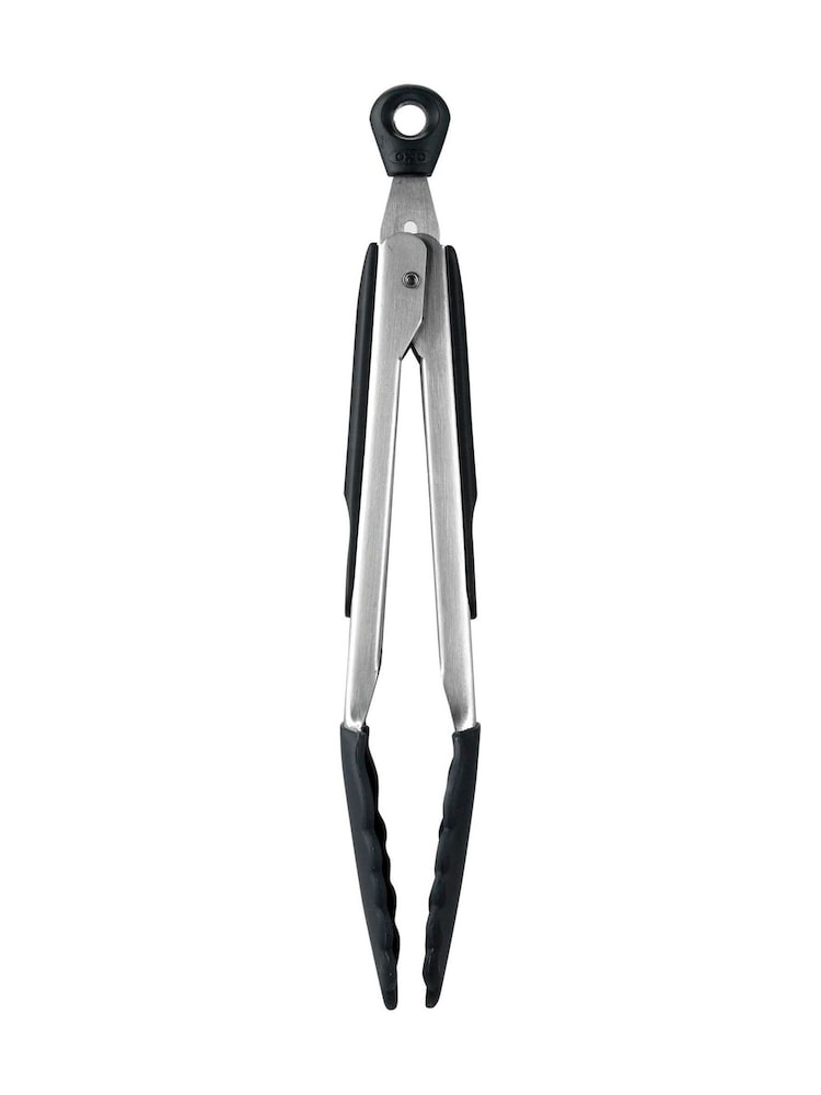 Oxo Silver 9inch Tongs with Silicone Heads - Image 1 of 4