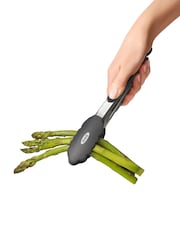Oxo Silver 9inch Tongs with Silicone Heads - Image 2 of 4