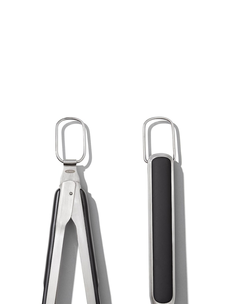 Oxo Silver Grilling Turner and Tongs Set - Image 1 of 6