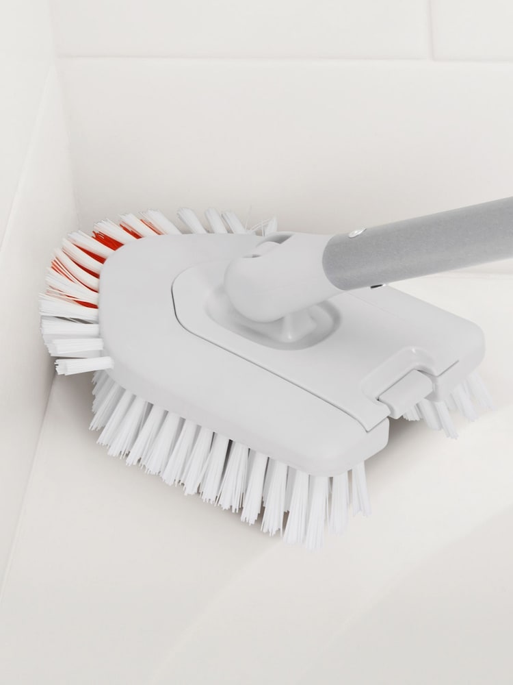 Oxo Silver Extendable Bathroom Tub & Tile Brush - Image 2 of 6 Oxo Silver Extendable Bathroom Tub & Tile Brush - Image 2 of 6