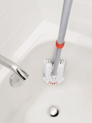 Oxo Silver Extendable Bathroom Tub & Tile Brush - Image 5 of 6