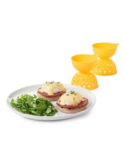 Oxo 12 Piece Silver 2 Piece Silicone Egg Poacher Set - Image 1 of 6