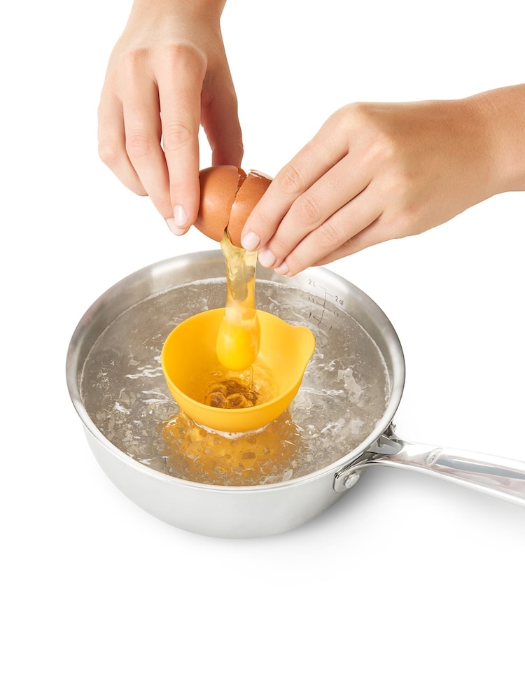 Oxo 12 Piece Silver 2 Piece Silicone Egg Poacher Set - Image 2 of 6