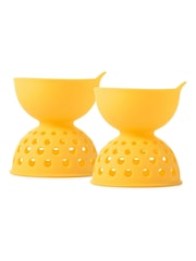 Oxo 12 Piece Silver 2 Piece Silicone Egg Poacher Set - Image 4 of 6
