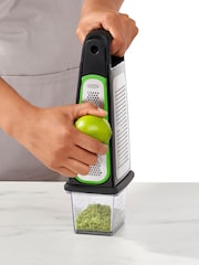 Oxo Silver Good Grips Box Grater With Removable Zester - Image 4 of 6