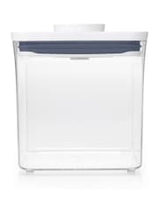 Oxo Silver POP Food Container Big Square Short 2.8 Qt2.6L - Image 3 of 6