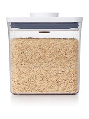 Oxo Silver POP Food Container Big Square Short 2.8 Qt2.6L - Image 4 of 6