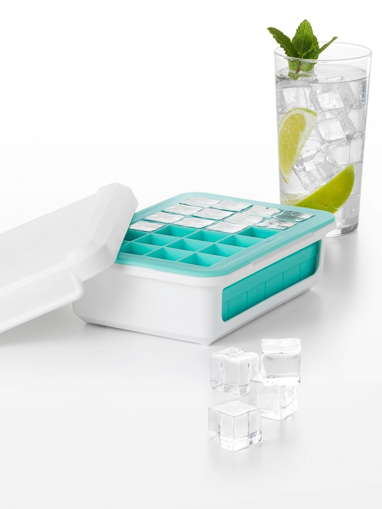 Oxo Silver Silicone Small Ice Cube Tray with Lid - Image 6 of 6