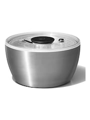 Oxo Silver Steel Salad Spinner - Image 2 of 6