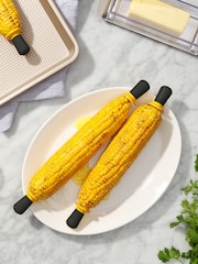 Oxo 8 Piece Silver Good Grips Corn Holder Set - Image 3 of 6