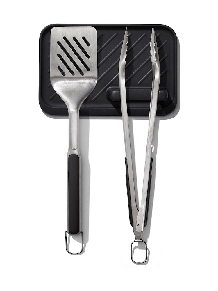 Oxo 3 Piece Silver Good Grips Grilling Tool Set - Image 2 of 6