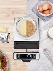 Oxo Silver Stainless Steel Food Scale With Pull Out Display - Image 1 of 6