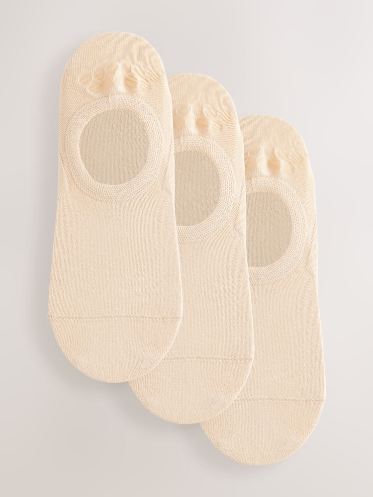 Nude Invisible Socks 3 Pack - Image 1 of 6