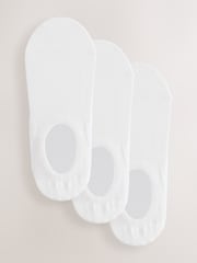 White Invisible Socks 3 Pack - Image 1 of 6