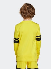 adidas Yellow/Black Squadra 25 Long Sleeve Kids Football shirt - Image 2 of 7
