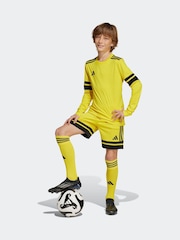adidas Yellow/Black Squadra 25 Long Sleeve Kids Football shirt - Image 3 of 7