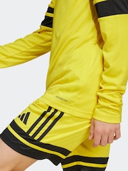 adidas Yellow/Black Squadra 25 Long Sleeve Kids Football shirt - Image 5 of 7