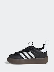adidas Originals Black/White Adifom Samba 360 Easy-On Infant Trainers - Image 2 of 10