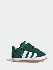 adidas Originals Green Campus Crib Hook and Loop Easy On Infant Trainers - Image 1 of 9