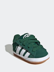 adidas Originals Green Campus Crib Hook and Loop Easy On Infant Trainers - Image 3 of 9