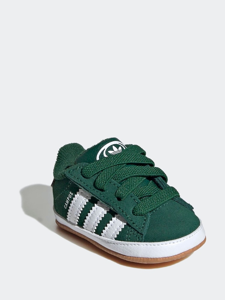 Buy adidas Originals Green Campus Crib Hook and Loop Easy On Infant Trainers  from Next USA