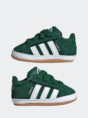 adidas Originals Green Campus Crib Hook and Loop Easy On Infant Trainers - Image 5 of 9