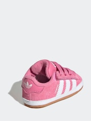 adidas Originals Pink Campus Crib Hook and Loop Easy On Infant Trainers - Image 4 of 9