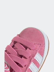 adidas Originals Pink Campus Crib Hook and Loop Easy On Infant Trainers - Image 9 of 9