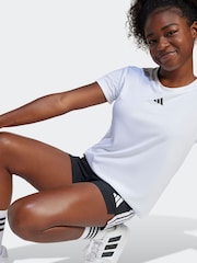 adidas White Train Essentials Regular Fit Logo Training T-Shirt Kids - Image 3 of 6