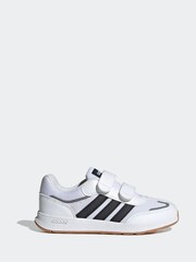 adidas White/Black Tensaur Switch Hook and Loop Kids Trainers - Image 1 of 7