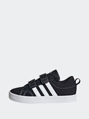 adidas Black/White VS Pace 2.0 Hook and Loop Kids Trainers - Image 10 of 10