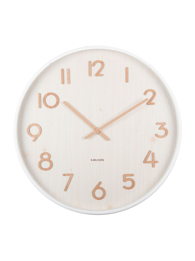 Karlsson White Pure Large Wall Clock - Image 1 of 3