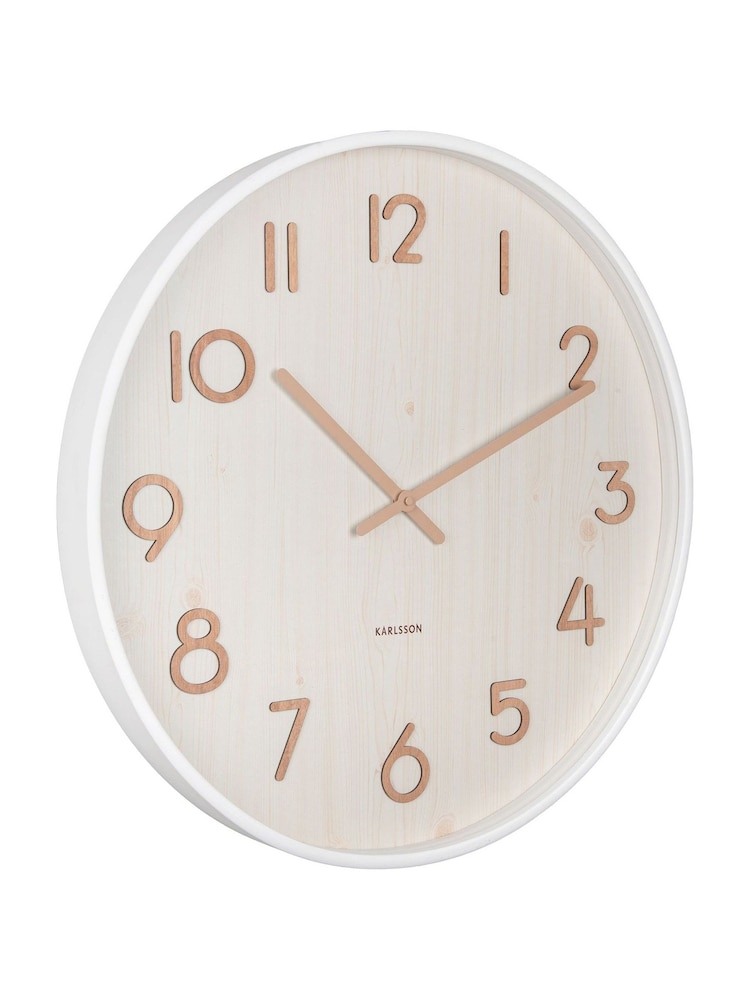 Karlsson White Pure Large Wall Clock - Image 2 of 3