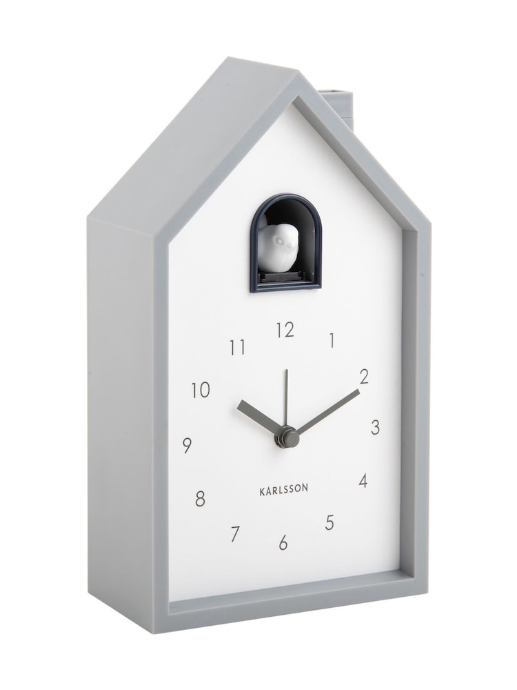 Karlsson Mouse Grey Modern Cuckoo Alarm Clock - Image 2 of 5