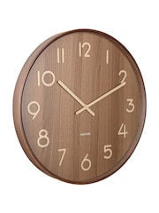 Karlsson Dark Wood Pure Large Wall Clock - Image 2 of 3