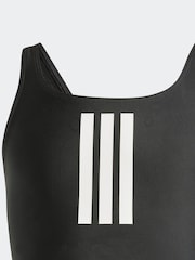 adidas Black/White 3-Stripes Swimsuit Kids - Image 5 of 5