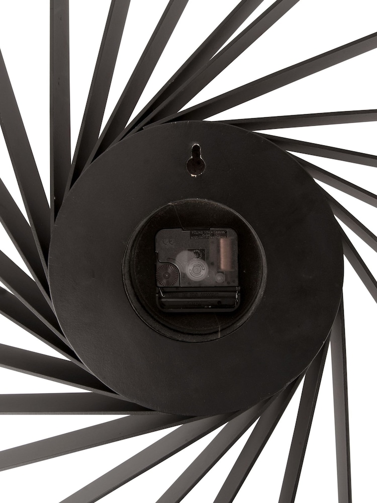 Karlsson Black Helix Wall Clock - Image 5 of 5