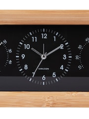 Karlsson Black Neat Alarm Clock - Image 4 of 4