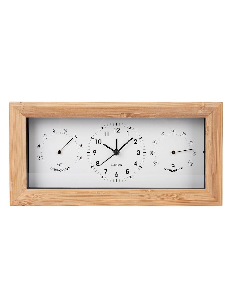 Karlsson White Neat Alarm Clock - Image 2 of 4
