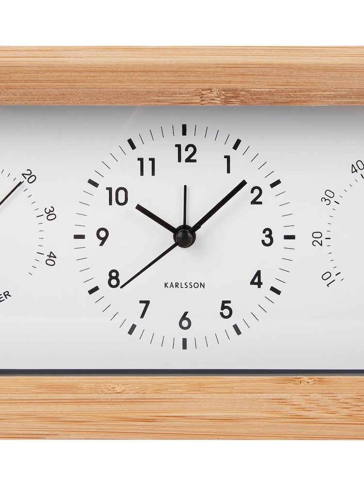 Karlsson White Neat Alarm Clock - Image 4 of 4