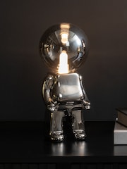 Leitmotiv Chrome Plated LED Ross Table Lamp - Image 1 of 5