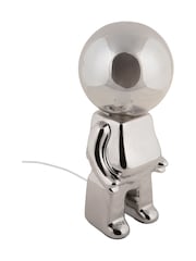 Leitmotiv Chrome Plated LED Ross Table Lamp - Image 4 of 5